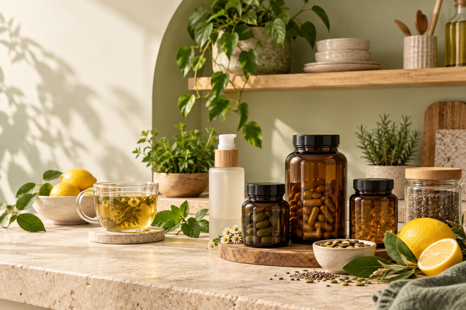 Curated wellness products available from iHerb