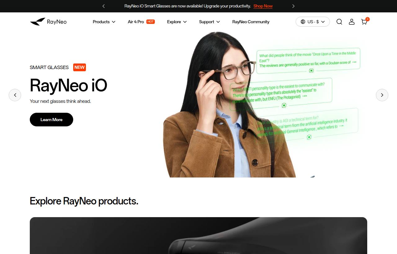 Rayneo Cps website preview